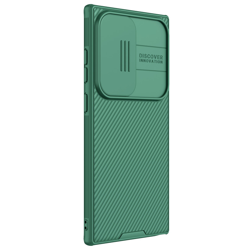 Etui Nillkin CamShield Pro pancerne z osłona na aparat do Samsung Galaxy S24 Ultra - zielone