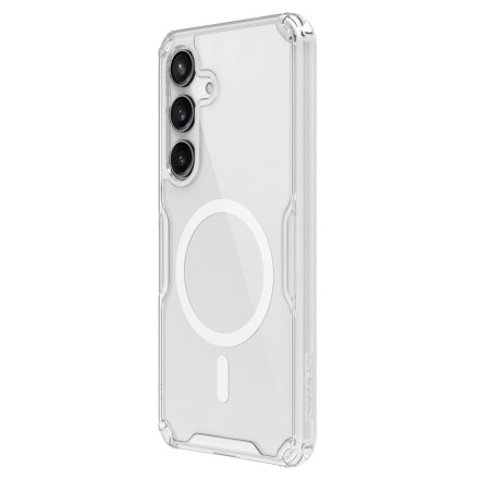 Etui Nillkin Nature Pro pancerne z magnetycznym ringiem do Samsung Galaxy S24 - białe Etui Nillkin Nature Pro pancerne z magnetycznym ringiem do Samsung Galaxy S24 - białe