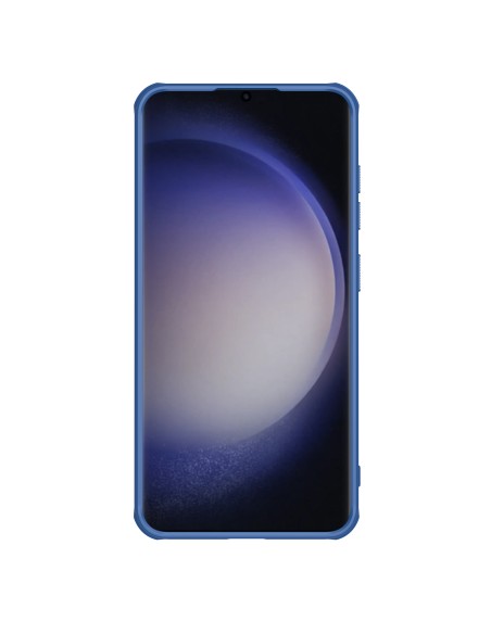 Etui Nillkin Super Frosted Shield Pro pancerne do Samsung Galaxy S24 - niebieskie