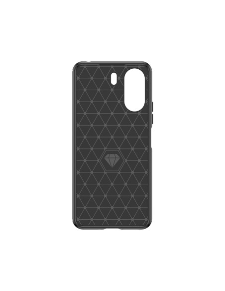 Etui Carbon Case do Xiaomi Redmi 13c elastyczny silikonowy karbonowy pokrowiec - czarny Etui Carbon Case do Xiaomi Redmi 13c elastyczny silikonowy karbonowy pokrowiec - czarny