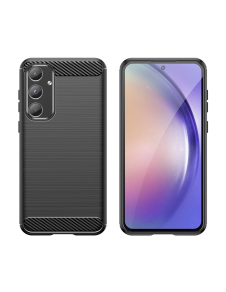Etui Carbon Case do Samsung Galaxy A55 - czarne Etui Carbon Case do Samsung Galaxy A55 - czarne