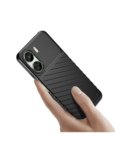 Pancerne etui Thunder Case na Xiaomi Redmi 13c - czarny Pancerne etui Thunder Case na Xiaomi Redmi 13c - czarny