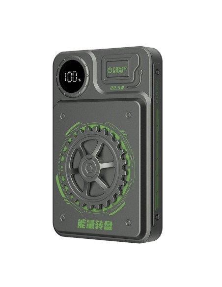 Powerbank Dudao K24 10000mAh 22.5W USB-A / USB-C z wyświetlaczem - szary