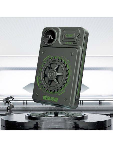 Powerbank Dudao K24 10000mAh 22.5W USB-A / USB-C z wyświetlaczem - szary