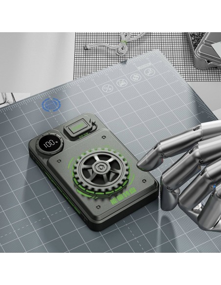 Powerbank Dudao K24 10000mAh 22.5W USB-A / USB-C z wyświetlaczem - szary