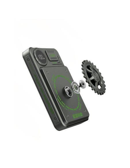 Powerbank Dudao K24 10000mAh 22.5W USB-A / USB-C z wyświetlaczem - szary