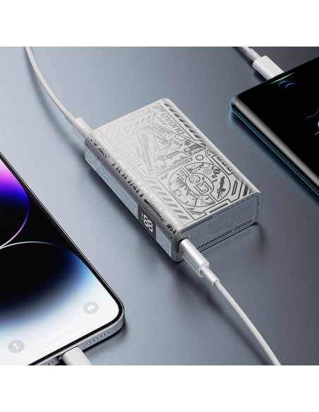 Powerbank Dudao K20 USB-A / USB-C 10000mAh 22.5W - srebrny