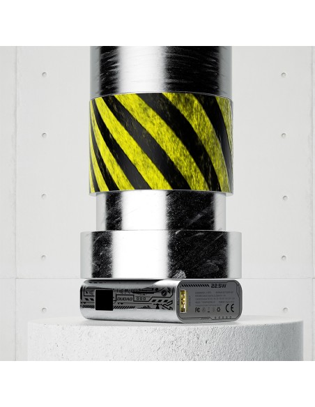 Powerbank Dudao K20 USB-A / USB-C 10000mAh 22.5W - srebrny