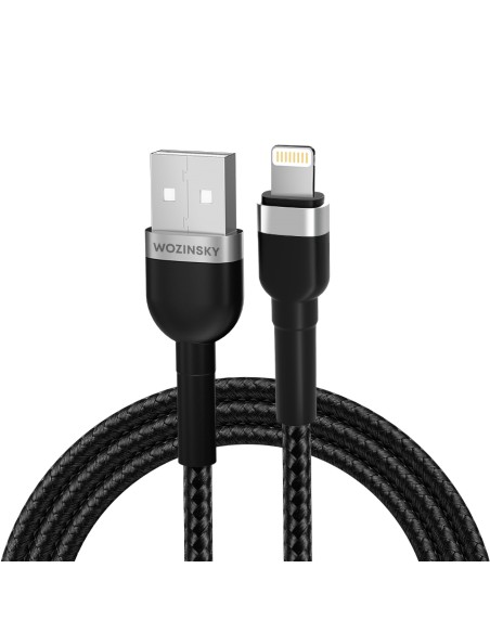 Kabel Wozinsky WNBAL2 USB-A / Lightning 2.4A 2 m - czarny Kabel Wozinsky WNBAL2 USB-A / Lightning 2.4A 2 m - czarny