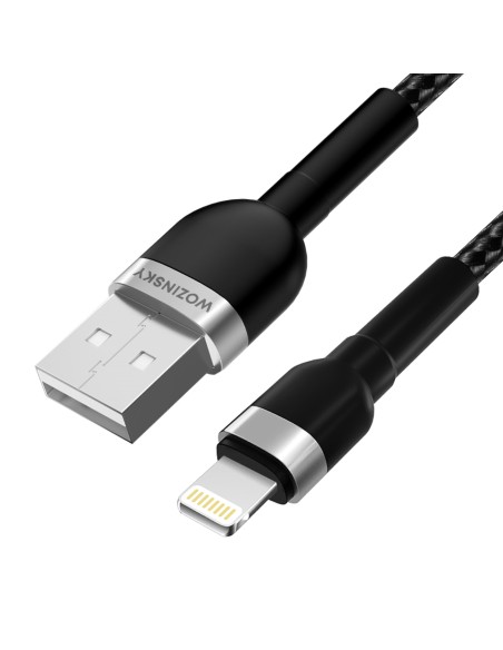 Kabel Wozinsky WNBAL2 USB-A / Lightning 2.4A 2 m - czarny Kabel Wozinsky WNBAL2 USB-A / Lightning 2.4A 2 m - czarny