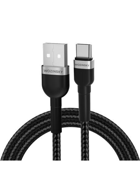 Kabel Wozinsky WNBAC1 USB-A / USB-C 2.4A 1 m - czarny Kabel Wozinsky WNBAC1 USB-A / USB-C 2.4A 1 m - czarny