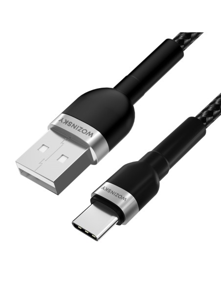 Kabel Wozinsky WNBAC2 USB-A / USB-C 2.4A 2 m - czarny Kabel Wozinsky WNBAC2 USB-A / USB-C 2.4A 2 m - czarny