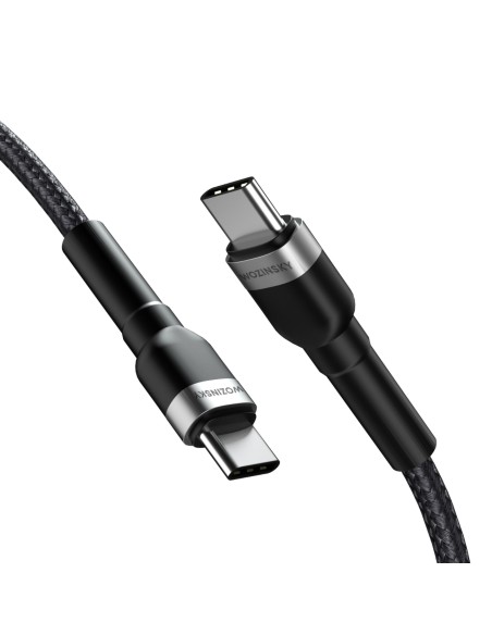 Kabel Wozinsky WNBCC2 USB-C / USB-C PD 65W 2 m - czarny Kabel Wozinsky WNBCC2 USB-C / USB-C PD 65W 2 m - czarny