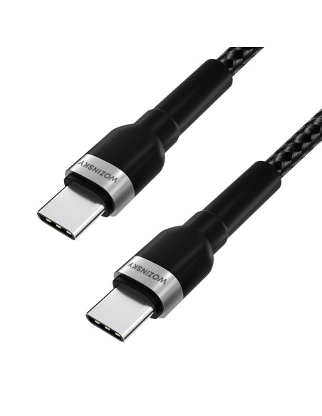 Kabel Wozinsky WNBCC2 USB-C / USB-C PD 65W 2 m - czarny Kabel Wozinsky WNBCC2 USB-C / USB-C PD 65W 2 m - czarny