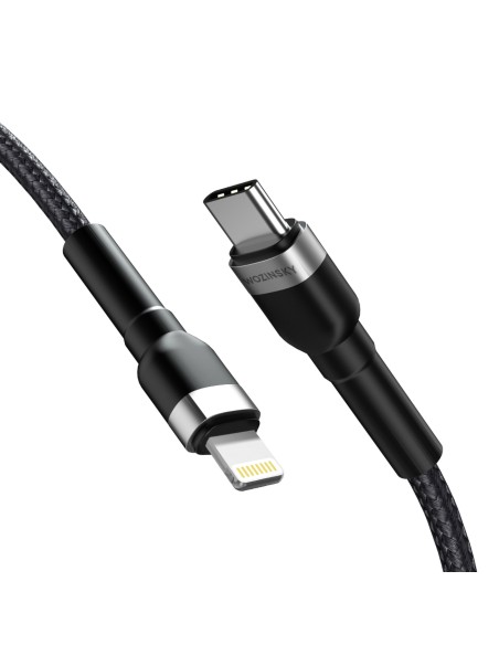 Kabel Wozinsky WNBCL1 Lightning / USB-C PD 30W 1 m - czarny Kabel Wozinsky WNBCL1 Lightning / USB-C PD 30W 1 m - czarny