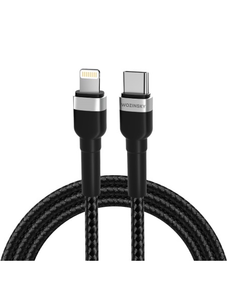 Kabel Wozinsky WNBCL2 Lightning / USB-C PD 30W 2 m - czarny
