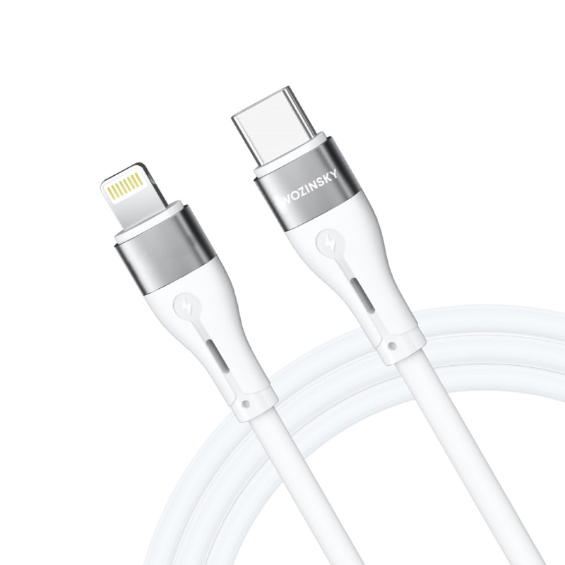 Kabel Wozinsky WSTCL1 Lightning / USB-C PD 27W 1 m - biały