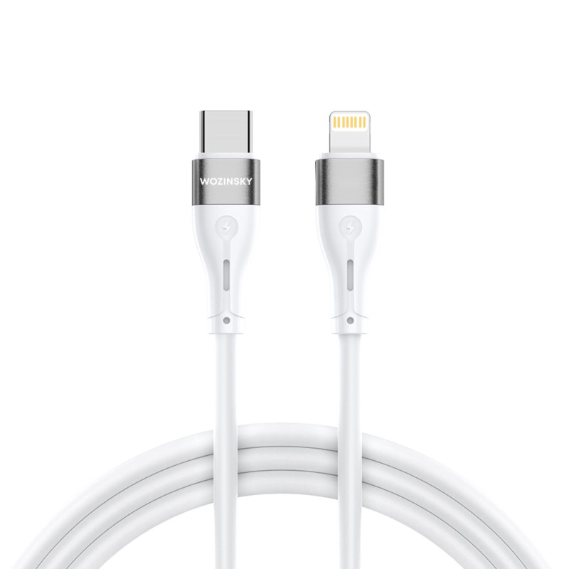 Kabel Wozinsky WSTCL2 Lightning / USB-C PD 27W 2 m - biały Kabel Wozinsky WSTCL2 Lightning / USB-C PD 27W 2 m - biały