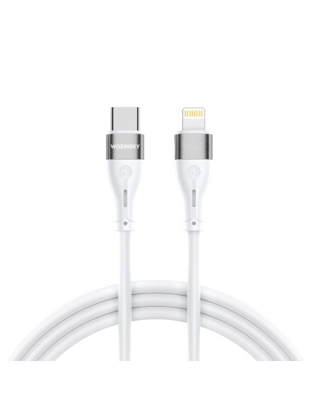 Kabel Wozinsky WSTCL2 Lightning / USB-C PD 27W 2 m - biały Kabel Wozinsky WSTCL2 Lightning / USB-C PD 27W 2 m - biały
