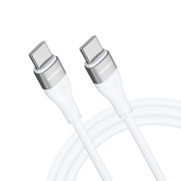 Kabel Wozinsky WSTCC1 USB-C / USB-C PD 65W 1 m - biały