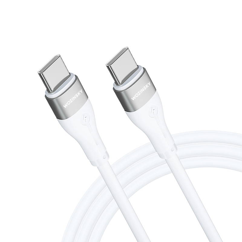 Kabel Wozinsky WSTCC2 USB-C / USB-C PD 65W 2 m - biały