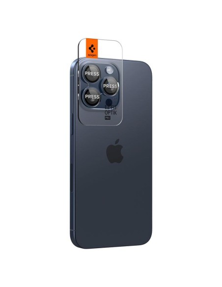 Osłona aparatu Spigen Optik.tR EZ Fit Camera Protector na iPhone 14 Pro / Pro Max / 15 Pro / Pro Max - tytan błękitny 2 ... Osłona aparatu Spigen Optik.tR EZ Fit Camera Protector na iPhone 14 Pro / Pro Max / 15 Pro / Pro Max - tytan błękitny 2 ...