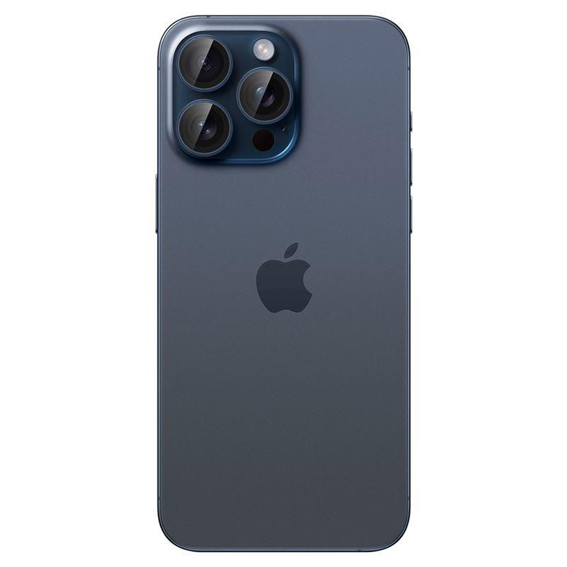 Osłona aparatu Spigen Optik.tR EZ Fit Camera Protector na iPhone 14 Pro / Pro Max / 15 Pro / Pro Max - tytan błękitny 2 ...