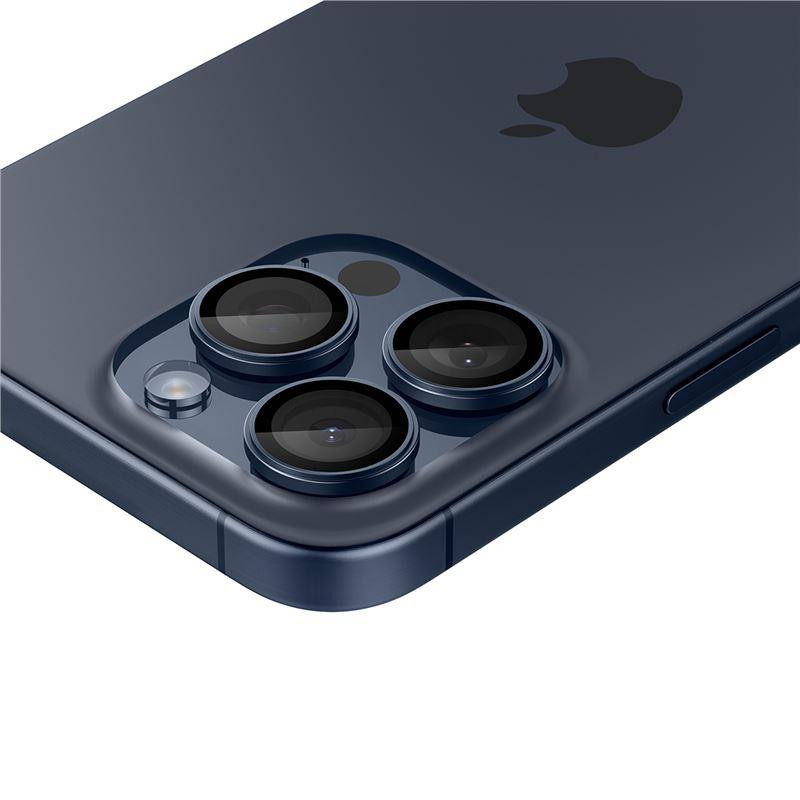 Osłona aparatu Spigen Optik.tR EZ Fit Camera Protector na iPhone 14 Pro / Pro Max / 15 Pro / Pro Max - tytan błękitny 2 ...