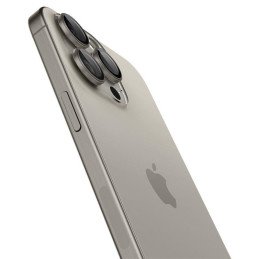 Osłona aparatu Spigen Optik.tR EZ Fit Camera Protector na iPhone 14 Pro / Pro Max / 15 Pro / Pro Max - tytan naturalny 2...