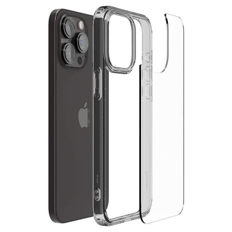 Etui Spigen Ultra Hybrid na iPhone 15 Pro - przezroczysto-szare