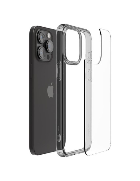 Etui Spigen Ultra Hybrid na iPhone 15 Pro - przezroczysto-szare