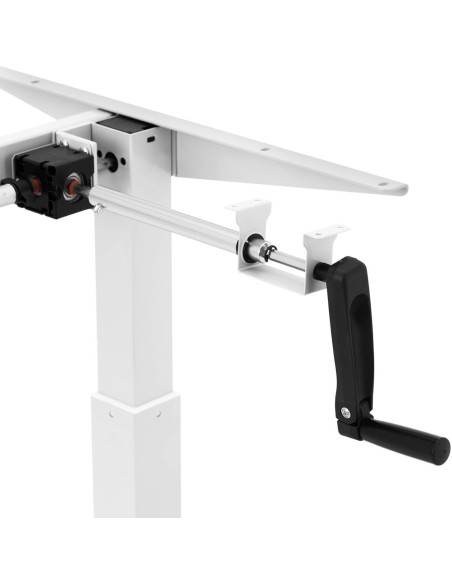 Rėmas stalo rėmas su rankiniu aukščio reguliavimu 73-124 cm iki 70 kg BALTAS Rėmas stalo rėmas su rankiniu aukščio reguliavimu 73-124 cm iki 70 kg BALTAS