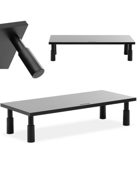 Stovas nešiojamojo kompiuterio monitoriui su reguliuojamu aukščiu 91/140 mm Stovas nešiojamojo kompiuterio monitoriui su reguliuojamu aukščiu 91/140 mm