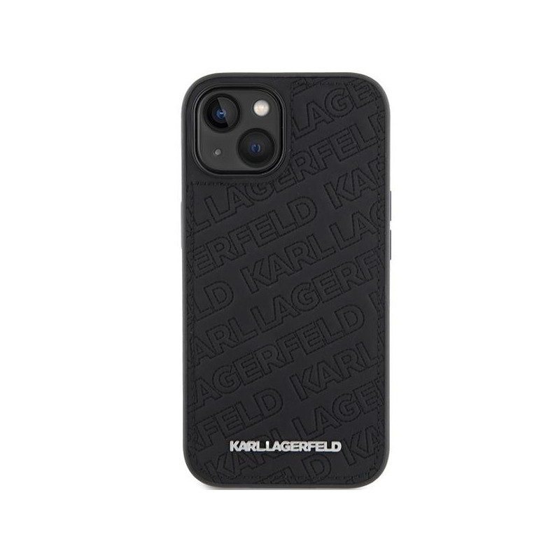 Etui Karl Lagerfeld Quilted K Pattern na iPhone 15 Plus / 14 Plus - czarne