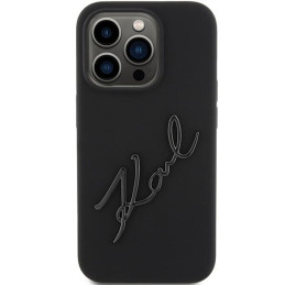 Etui Karl Lagerfeld Silicone Karl Script na iPhone 15 Pro Max - czarne