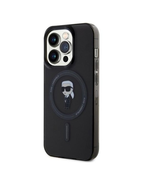 Etui Karl Lagerfeld IML Ikonik MagSafe na iPhone 14 Pro Max - czarne Etui Karl Lagerfeld IML Ikonik MagSafe na iPhone 14 Pro Max - czarne
