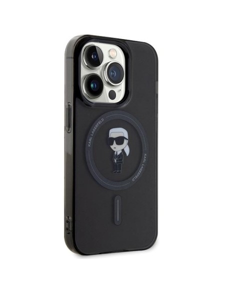 Etui Karl Lagerfeld IML Ikonik MagSafe na iPhone 14 Pro Max - czarne Etui Karl Lagerfeld IML Ikonik MagSafe na iPhone 14 Pro Max - czarne