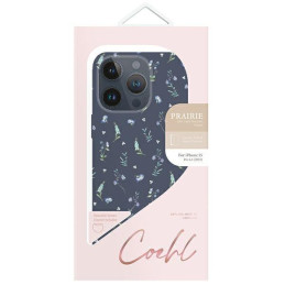 Etui UNIQ Coehl Prairie na iPhone 15 Pro - granatowe