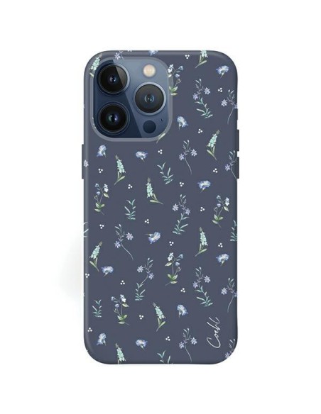 Etui UNIQ Coehl Prairie na iPhone 15 Pro Max - granatowe Etui UNIQ Coehl Prairie na iPhone 15 Pro Max - granatowe