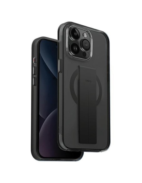 Etui UNIQ Heldro Mag Magclick Charging na iPhone 15 Pro - czarne Etui UNIQ Heldro Mag Magclick Charging na iPhone 15 Pro - czarne