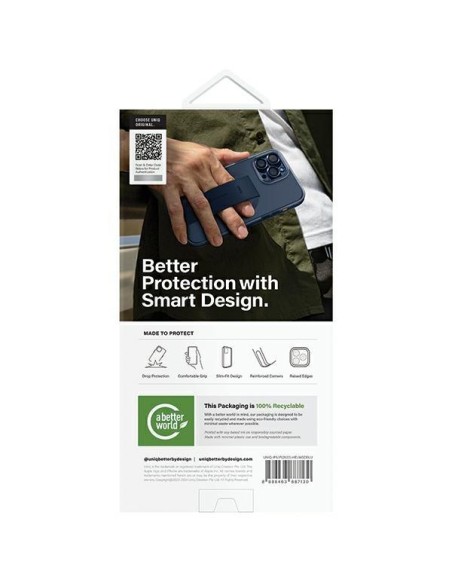 Etui UNIQ Heldro Mag Magclick Charging na iPhone 15 Pro - niebieskie Etui UNIQ Heldro Mag Magclick Charging na iPhone 15 Pro - niebieskie