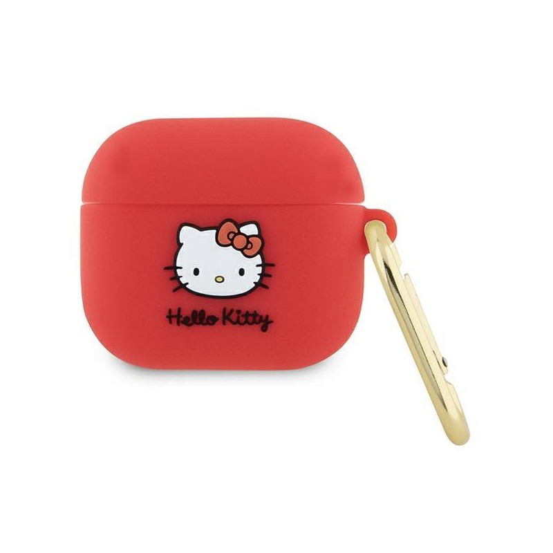 Etui Hello Kitty Silicone 3D Kitty Head na AirPods 3 - fuksjowe Etui Hello Kitty Silicone 3D Kitty Head na AirPods 3 - fuksjowe
