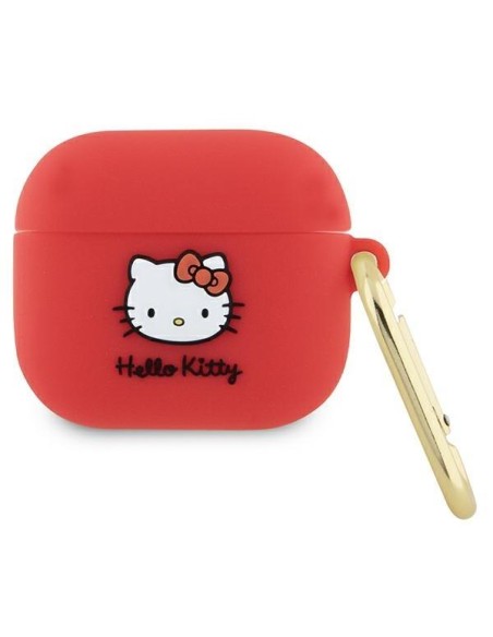 Etui Hello Kitty Silicone 3D Kitty Head na AirPods 3 - fuksjowe Etui Hello Kitty Silicone 3D Kitty Head na AirPods 3 - fuksjowe