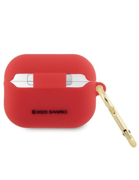 Etui Hello Kitty Silicone 3D Kitty Head na AirPods Pro 2 (2022/ 2023) - fuksjowe Etui Hello Kitty Silicone 3D Kitty Head na AirPods Pro 2 (2022/ 2023) - fuksjowe