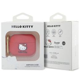 Etui Hello Kitty Silicone 3D Kitty Head na AirPods Pro 2 (2022/ 2023) - fuksjowe