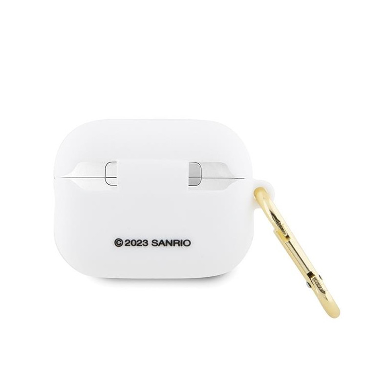 Etui Hello Kitty Silicone 3D Kitty Head na AirPods Pro 2 (2022/ 2023) - białe