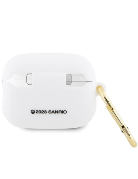 Etui Hello Kitty Silicone 3D Kitty Head na AirPods Pro 2 (2022/ 2023) - białe