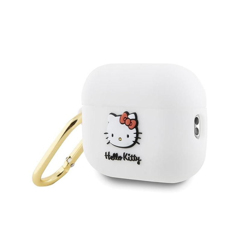 Etui Hello Kitty Silicone 3D Kitty Head na AirPods Pro 2 (2022/ 2023) - białe