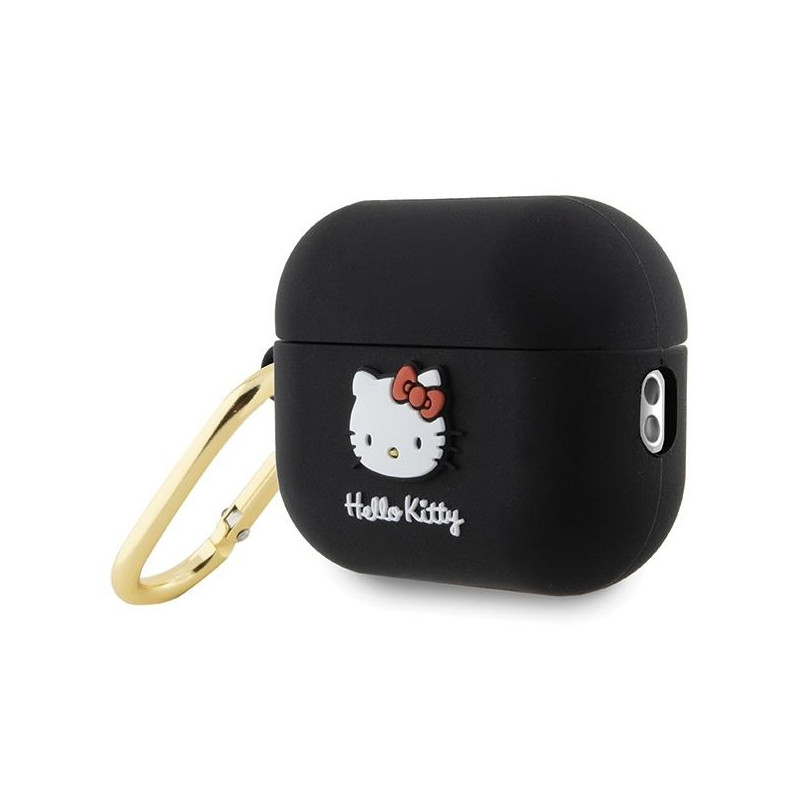 Etui Hello Kitty Silicone 3D Kitty Head na AirPods Pro 2 (2022/ 2023) - czarne