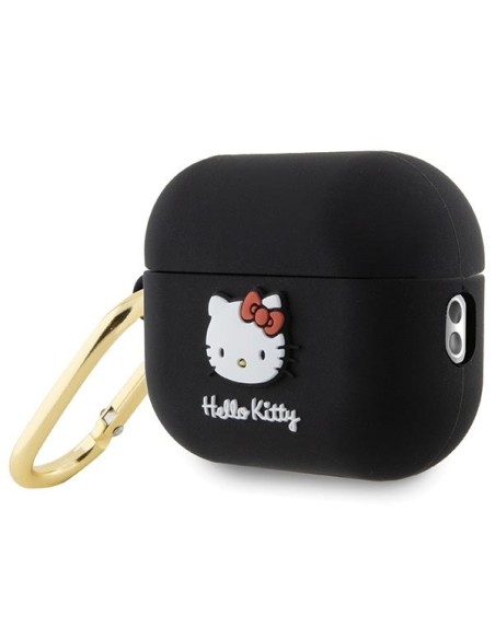Etui Hello Kitty Silicone 3D Kitty Head na AirPods Pro 2 (2022/ 2023) - czarne Etui Hello Kitty Silicone 3D Kitty Head na AirPods Pro 2 (2022/ 2023) - czarne